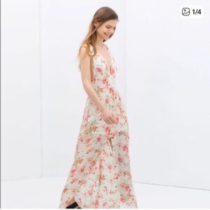 Zara Floral Maxi Dress, S